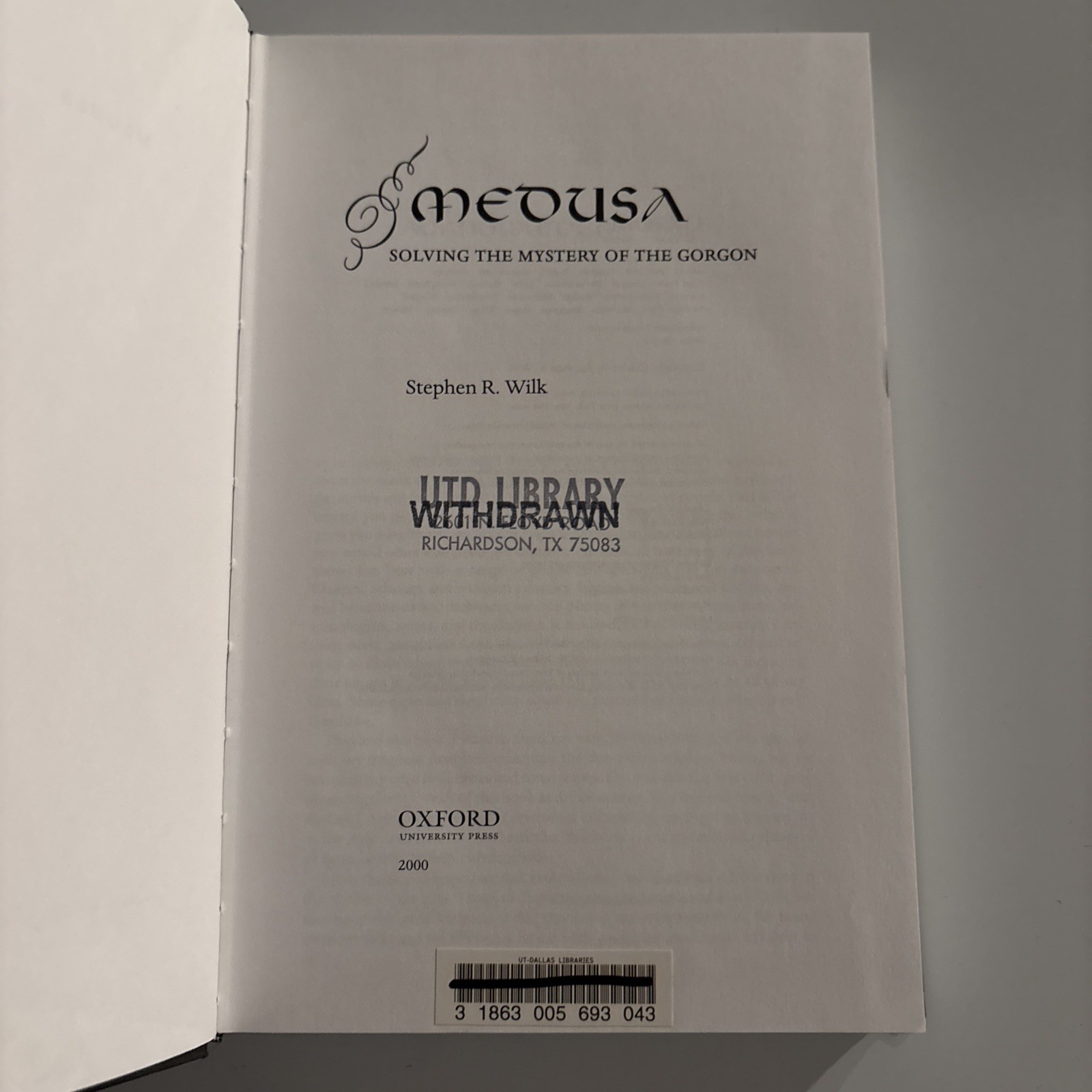 Medusa: Solving the Mystery of the Gorgon