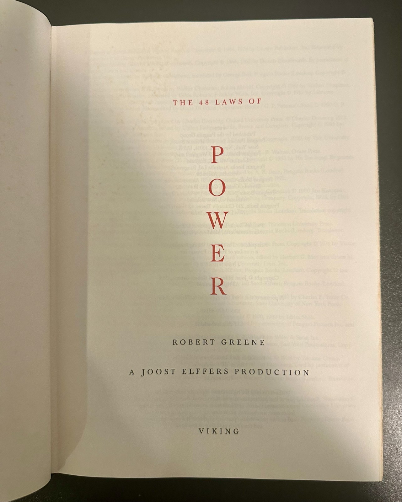 The 48 Laws of Power by Robert Greene (1998, Hardcover) * 1st Ed/1st Print*