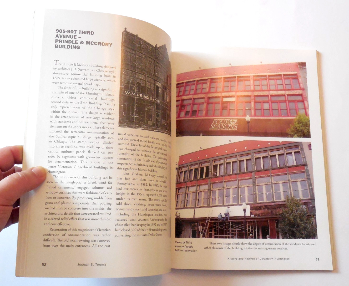 The History And Rebirth Of Downtown Huntington, West Virginia by Joseph Touma PB