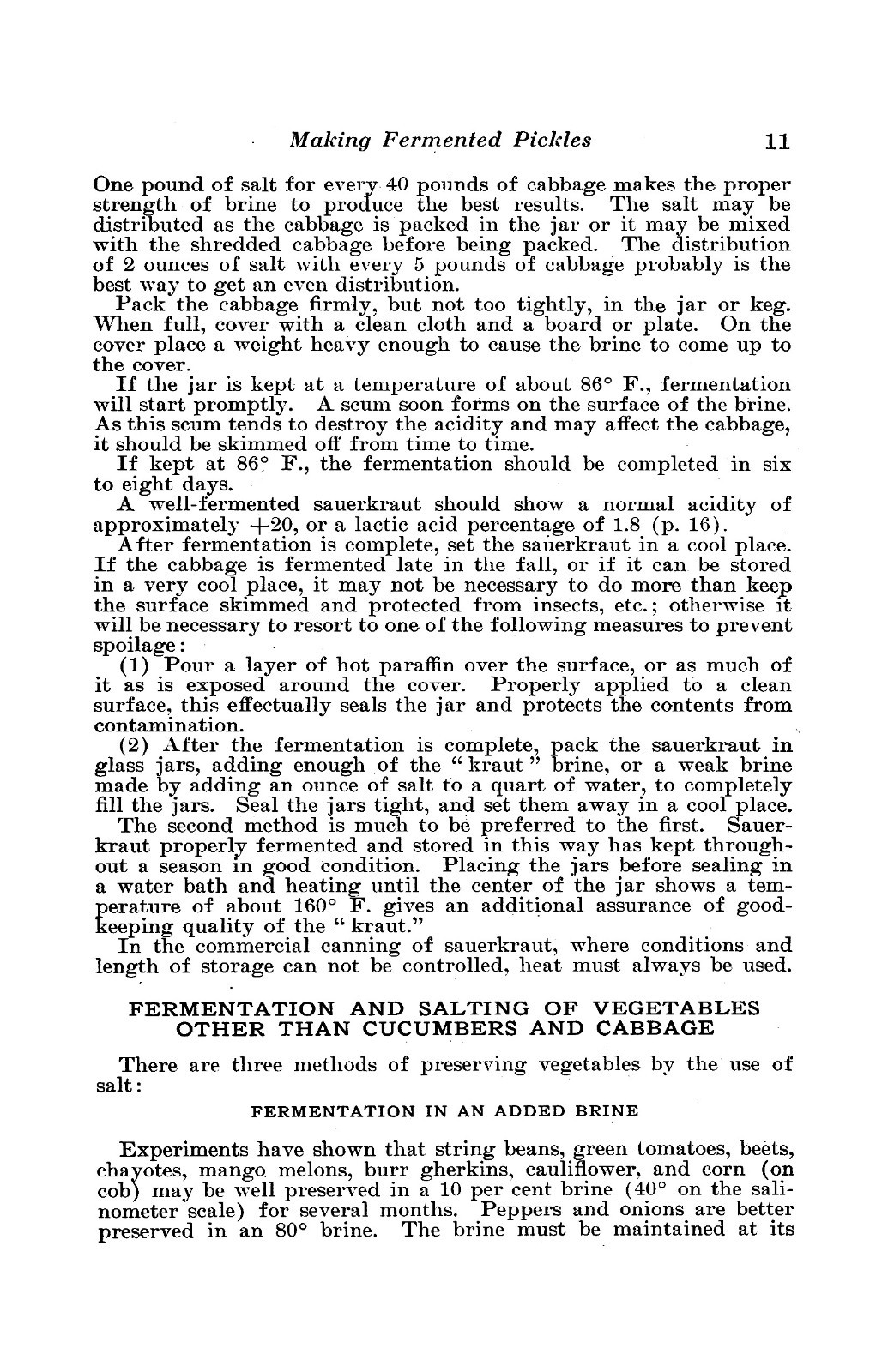 1924 Making Fermented Pickles USDA Farmers‘ Bulletin No. 1438 Cook Book 18 Pages