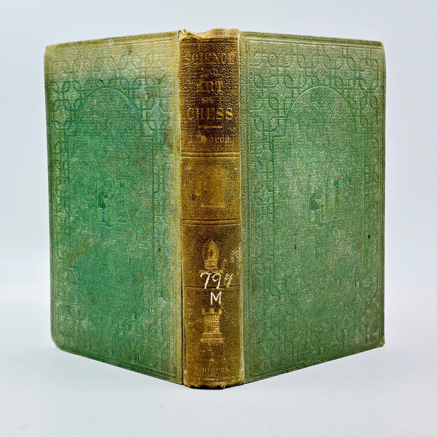 Science and Art of Chess J. Monroe 1859 First Edition Chess Strategy Scribner