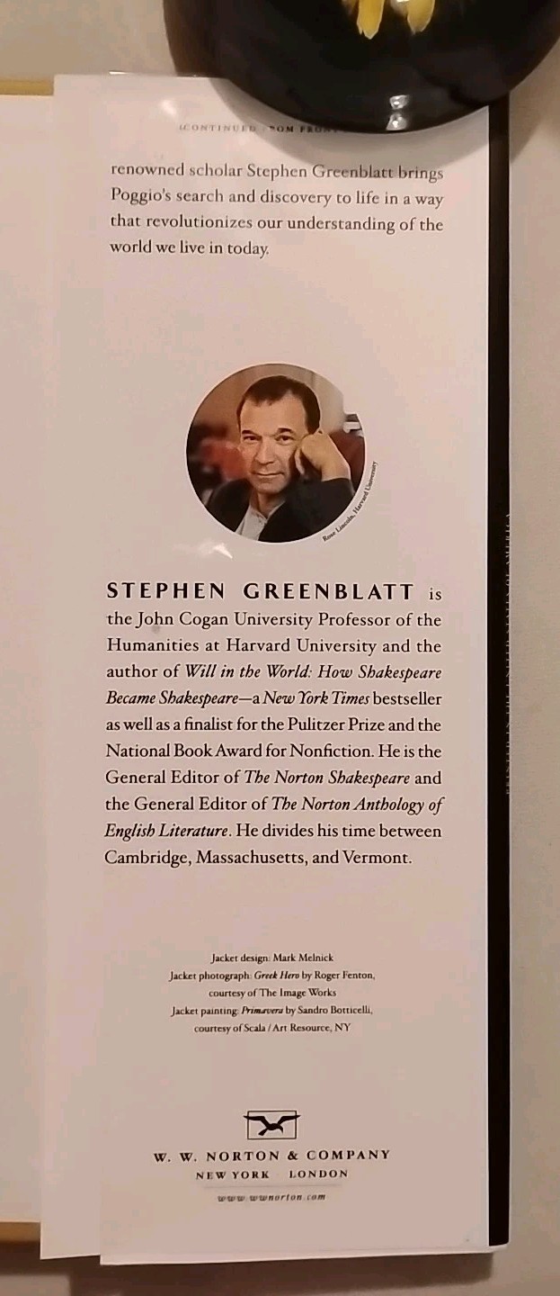 Swerve : How the World Became Modern by Stephen Greenblatt (2011, Hardcover)