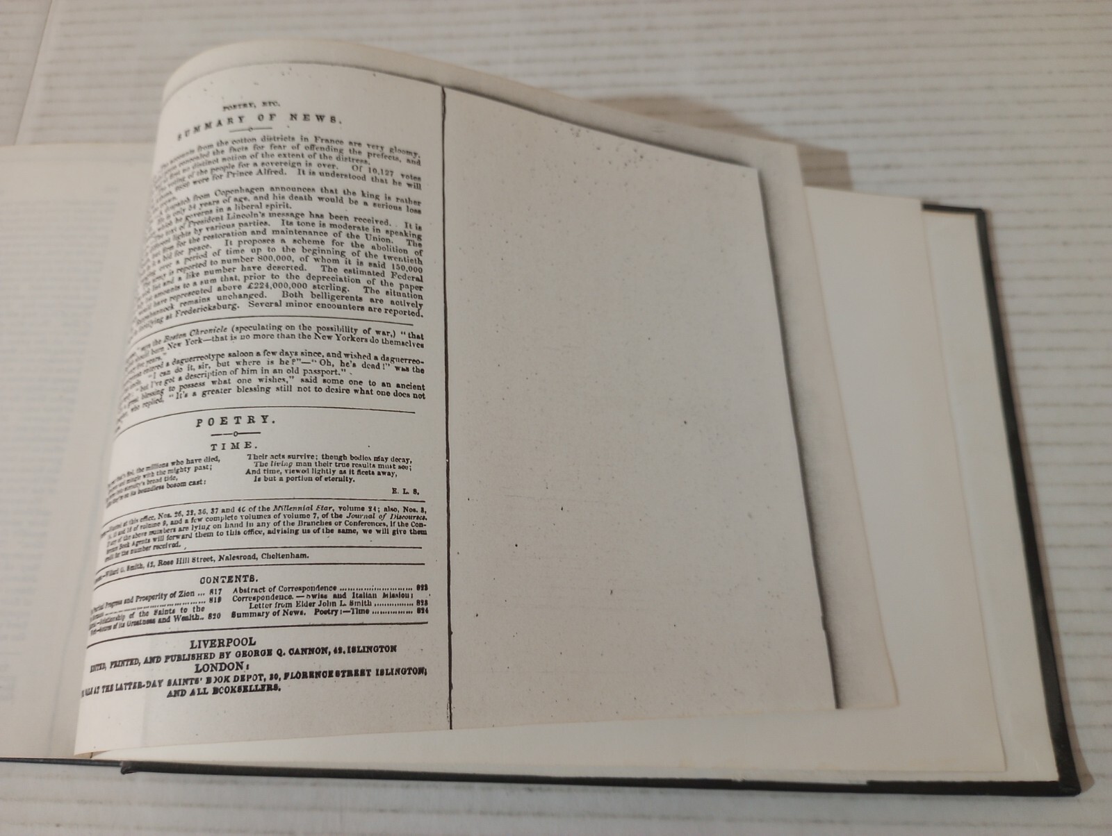 The Latter-day Saints Millennial Star Vol 24 1862 Bound Facsimile Reprint