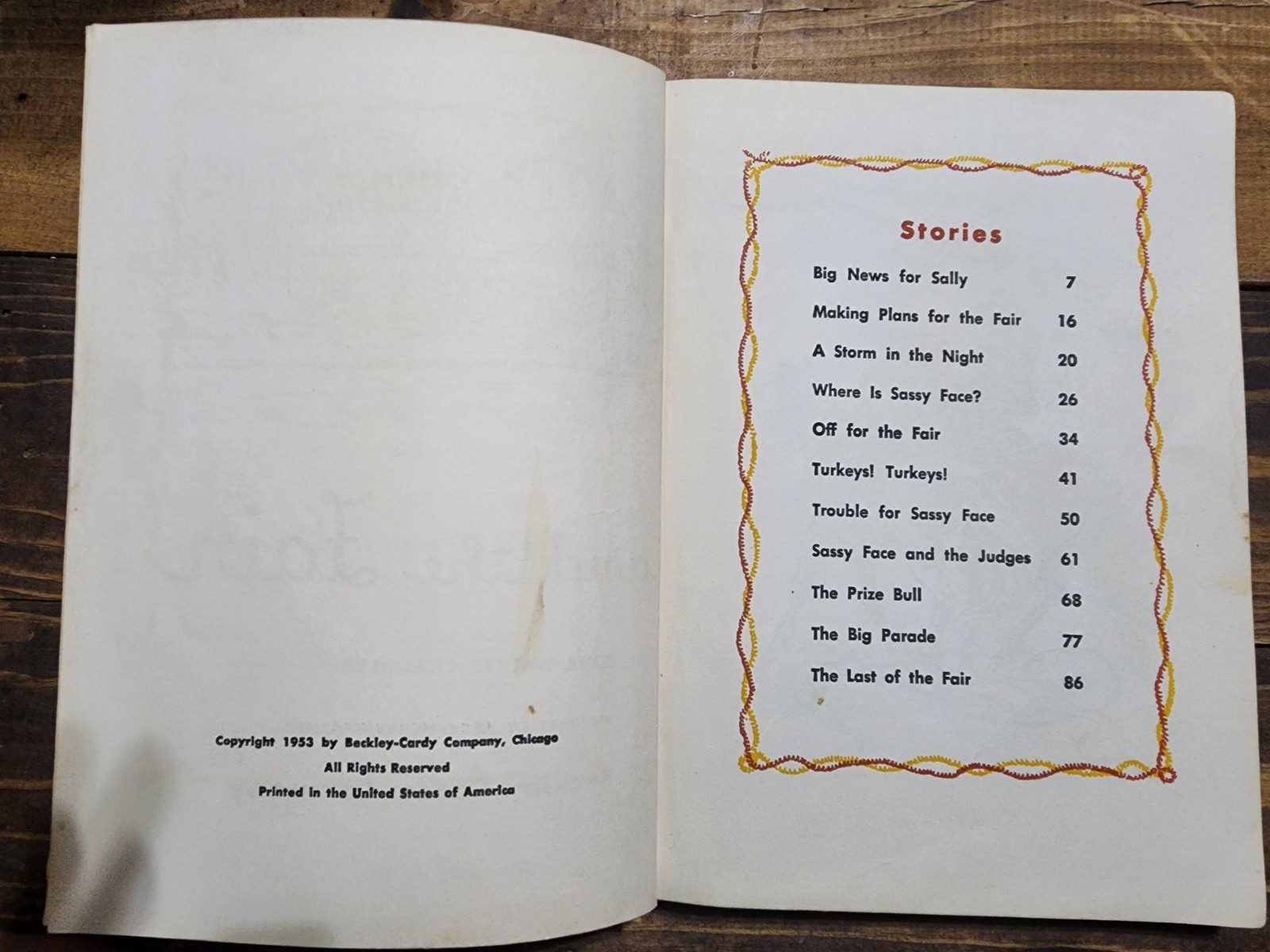 Cowboy Sam and the Fair by Edna Walker Chandler 1953 Hardcover