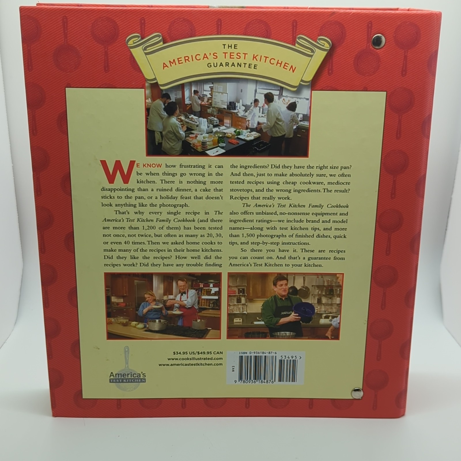 America’s Test Kitchen Family Cookbook Ring/Wire Bound 2006 Illustrated