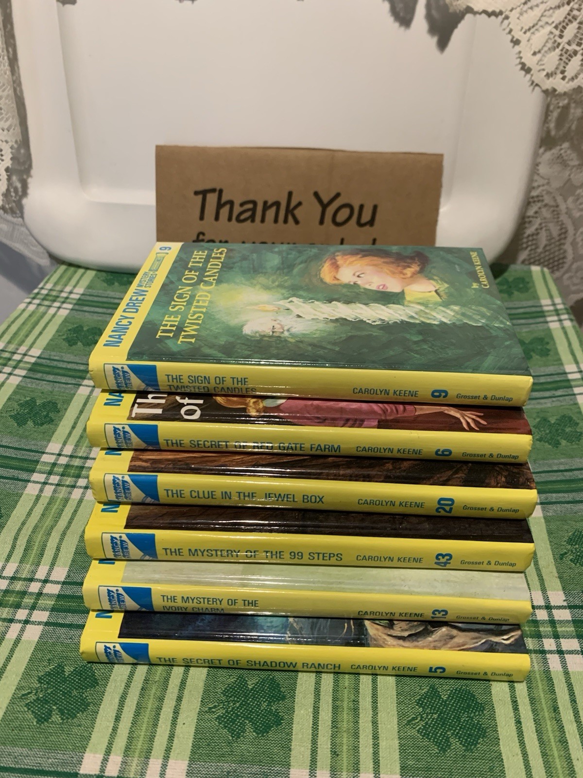 ❤️Vntg 6 Nancy Drew Flashlight Mystery Series Carolyn Keene #’s 5,13,43,20,6,9