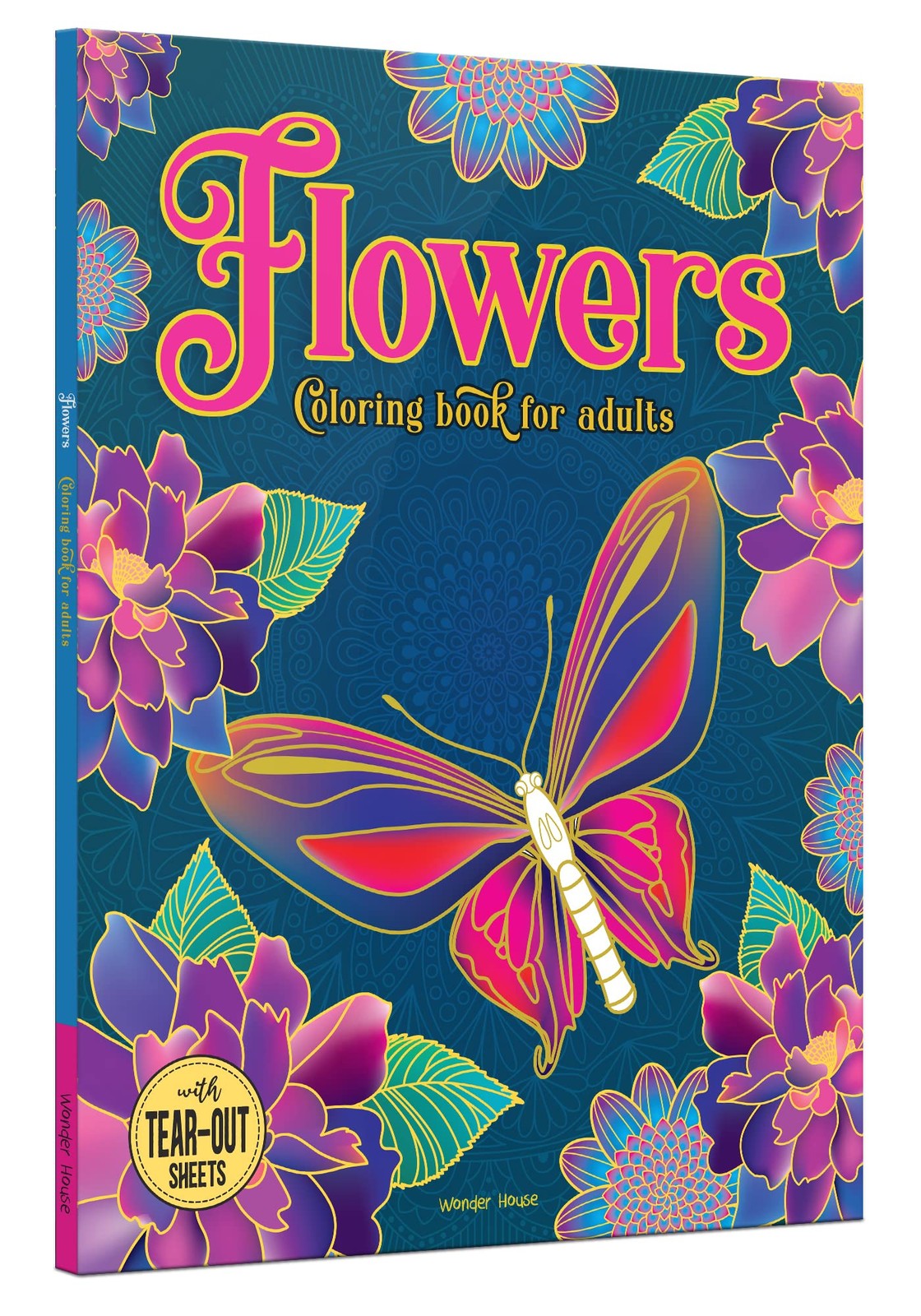 Flowers Coloring Book for adults Multicolor