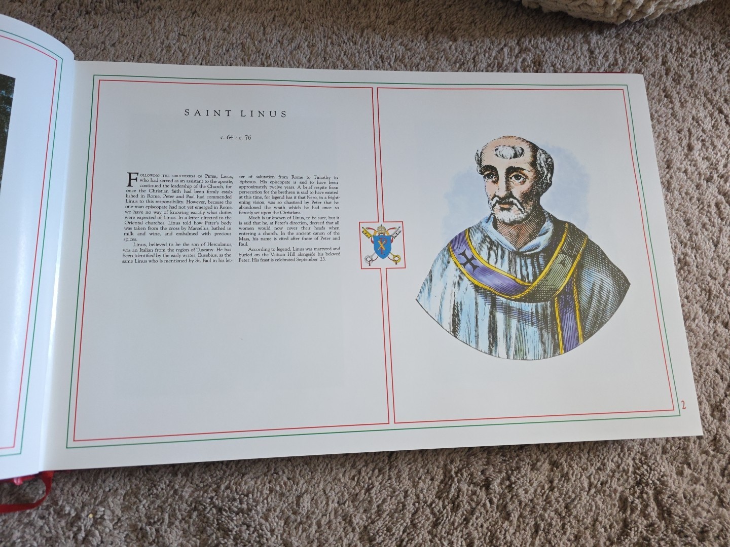 The Popes Book Papal History Catholic St. Peter to John Paul II 1st Edition 1990