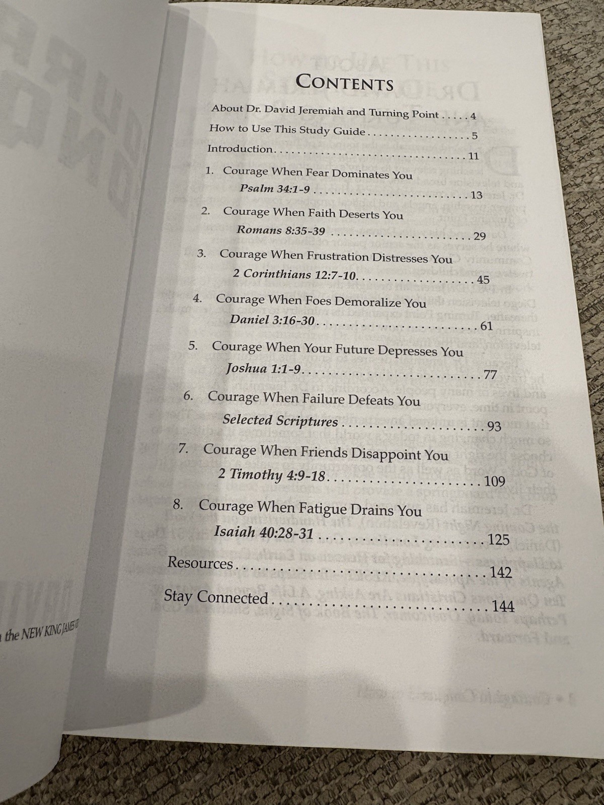 Courage To Conquer Study Guide (2021, Paperback) By David Jeremiah Leaders Guide
