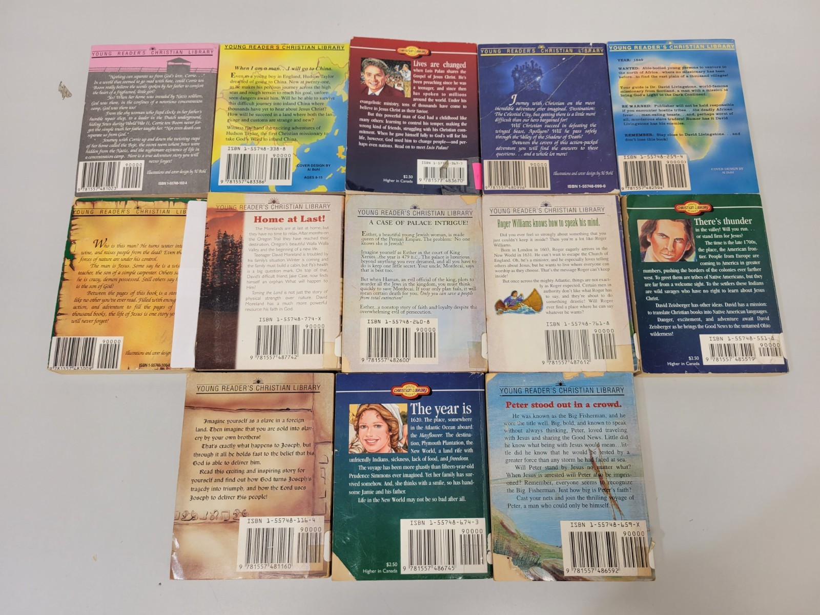 Lot of 13 Young Reader’s Christian Library Illustrated Mini Story Books