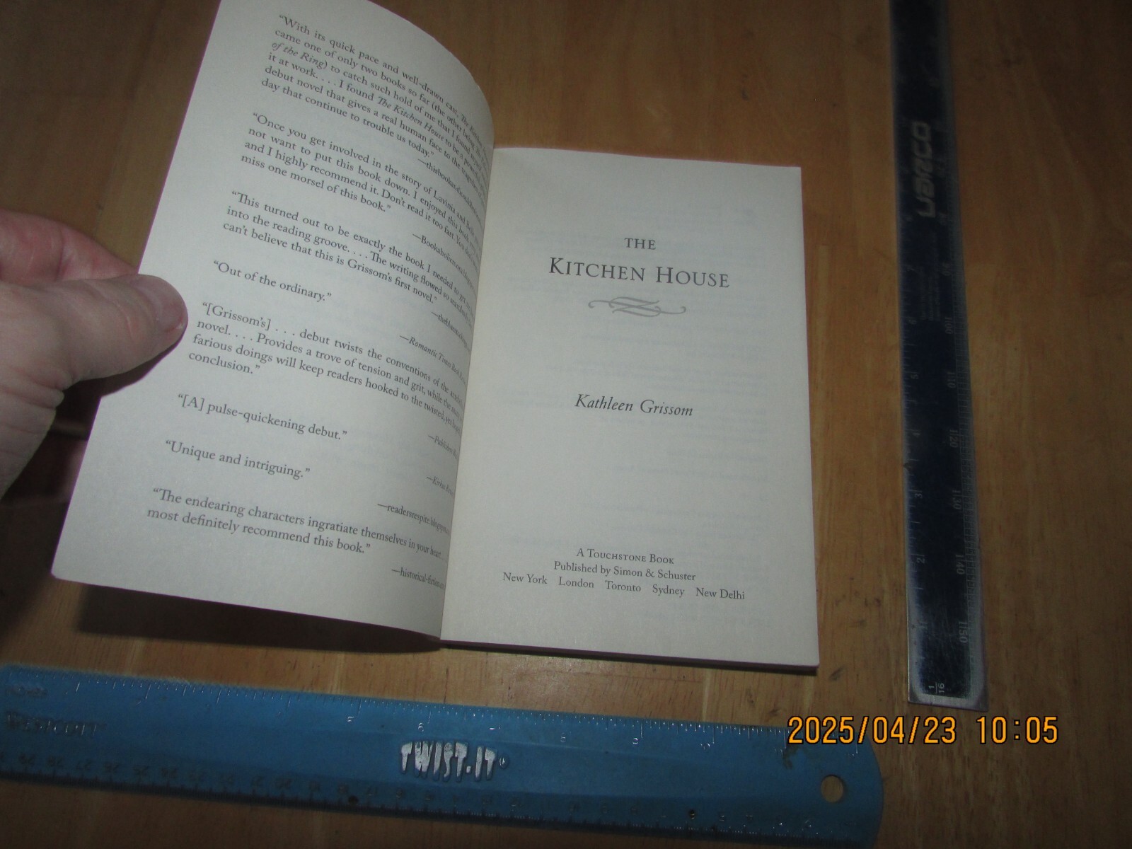 Kitchen House : A Novel by Kathleen Grissom (2010, Trade Paperback)