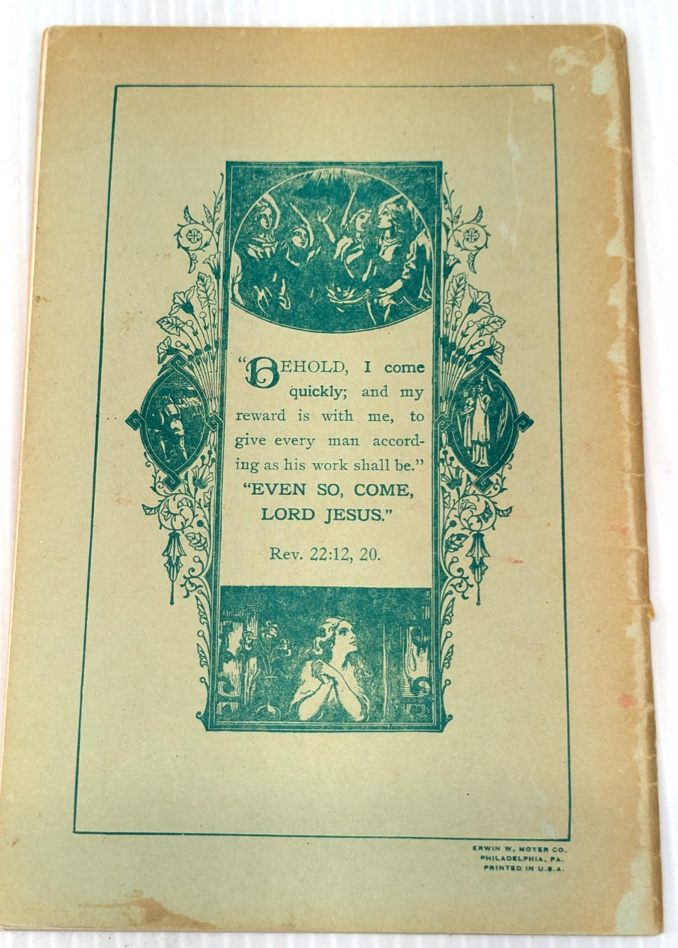 The Second Coming of Christ Booklet Rev Clarence Larkin 1922