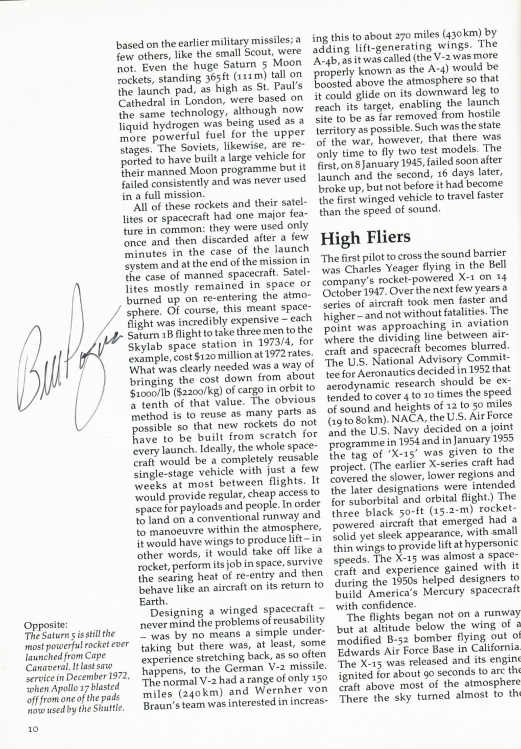 Space Shuttle Story. HB. Andrew Wilson. Signed by Astronaut Bill Pogue on p.10