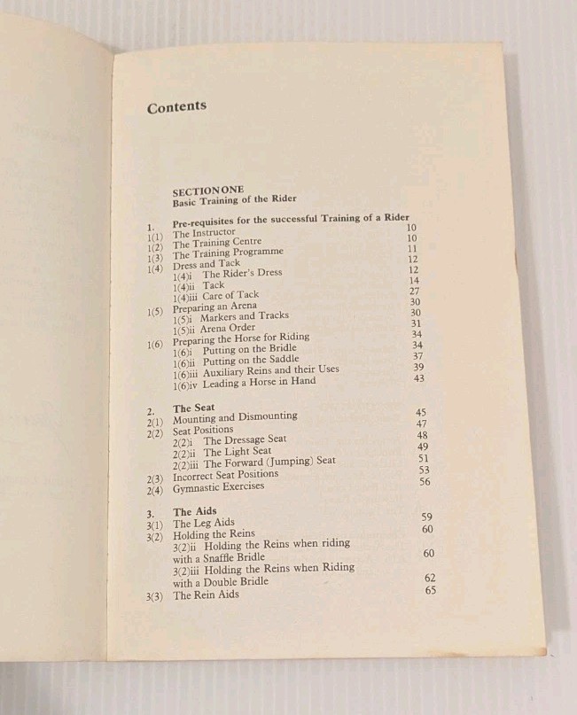 THE PRINCIPLES OF RIDING Official Instruction Handbook German Equestrian Horses