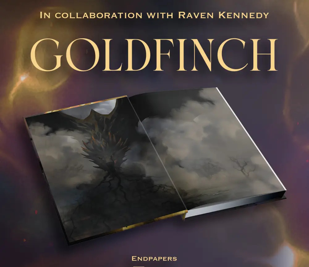 Goldfinch SIGNED Raven Kennedy The Plated Prisoner series Exclusive Luxe Edition