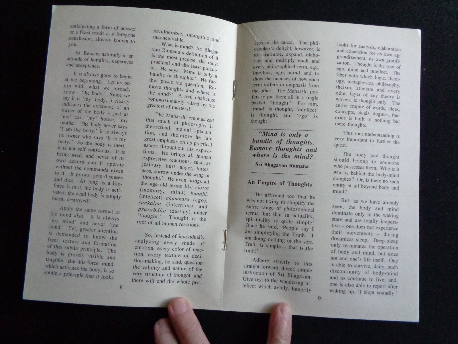 Practicing Self-Inquiry The Teaching of Sri Ramana Maharshi V. Ganesan Bhagavan