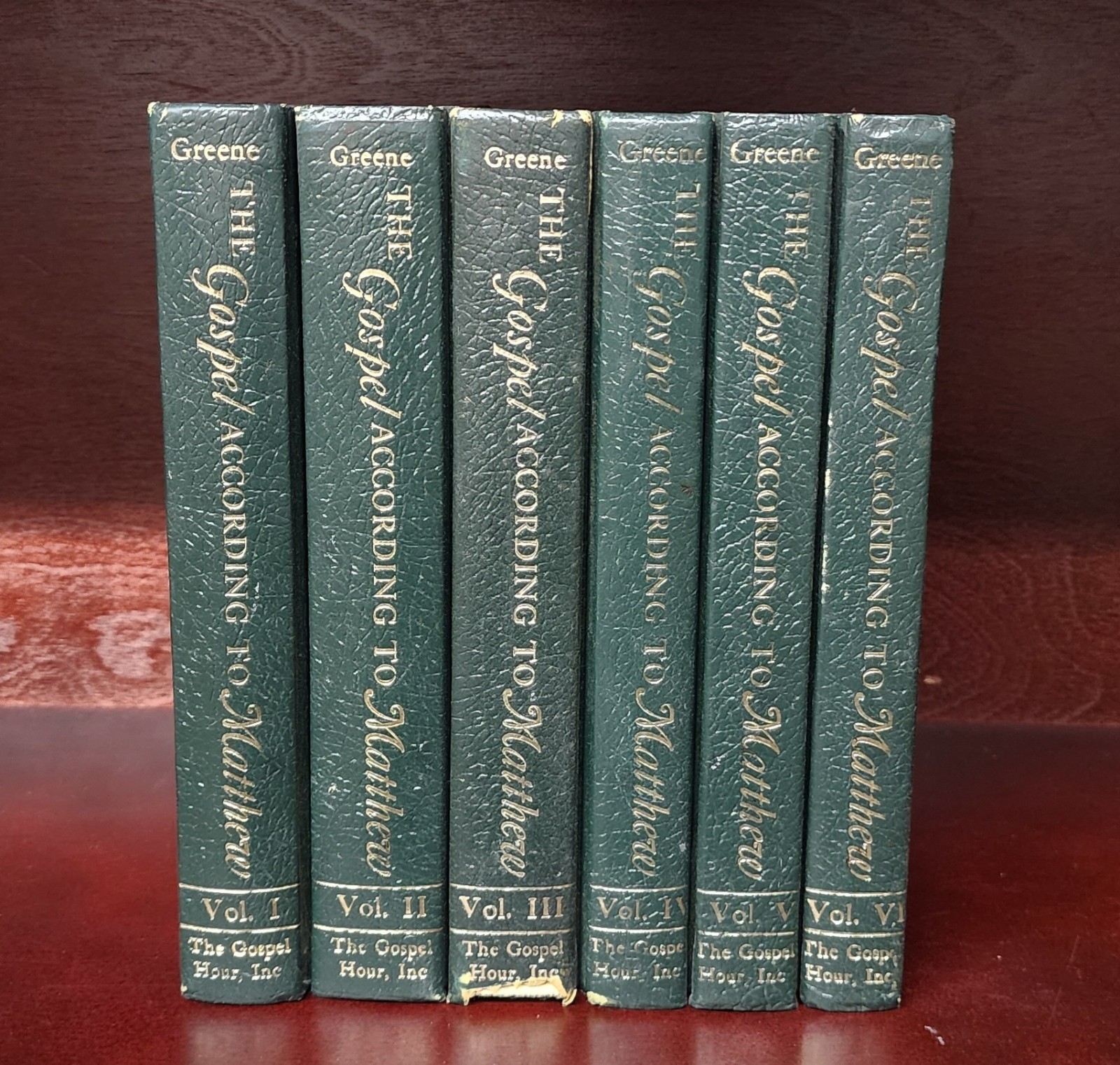 The Gospel According to Matthew 6 Vol. Set by Oliver B. Greene, Gospel Hour Inc.