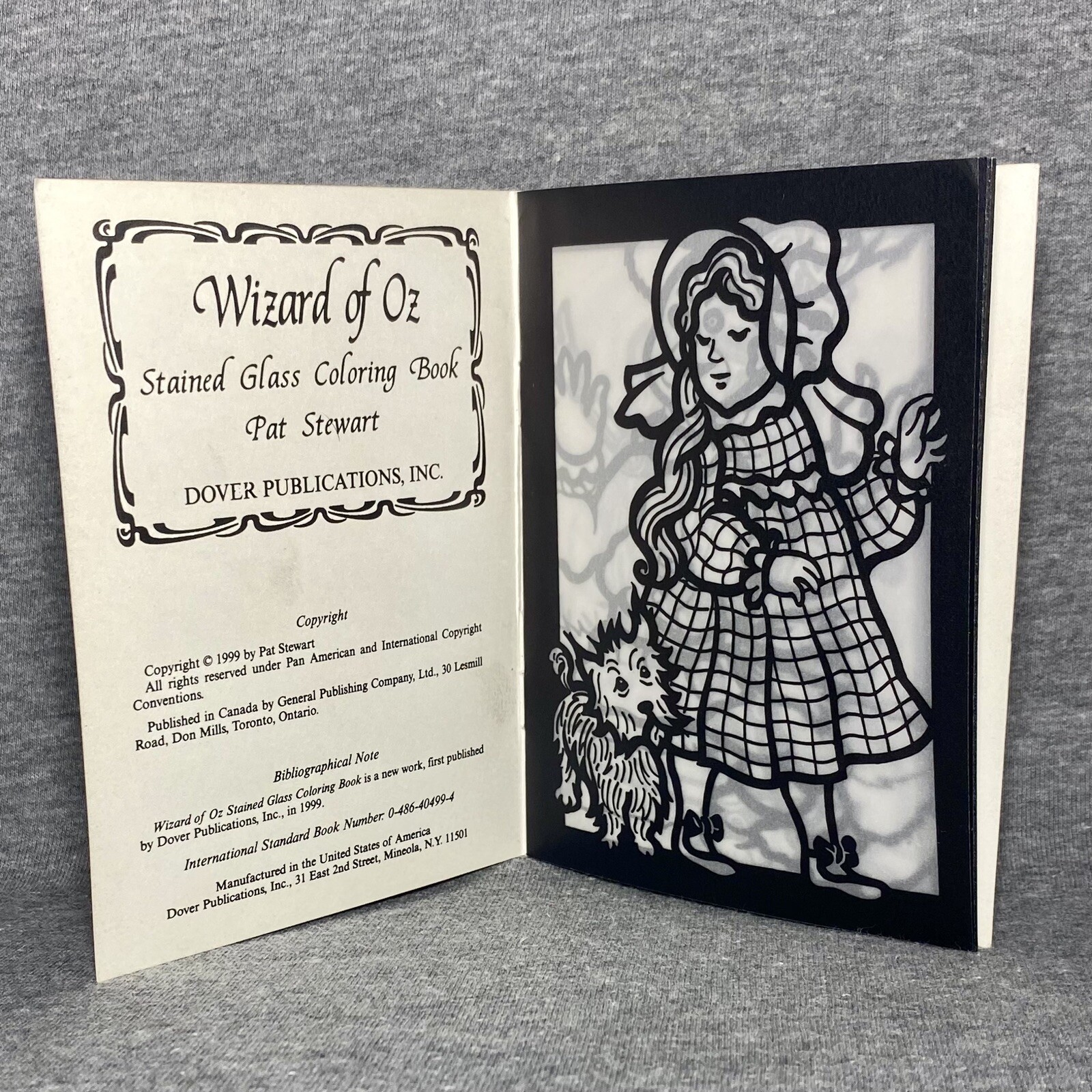 *4* Vtg Dover Books- Wizard Of Oz Paper Doll, Stained Glass, Tattoos, Stencils +