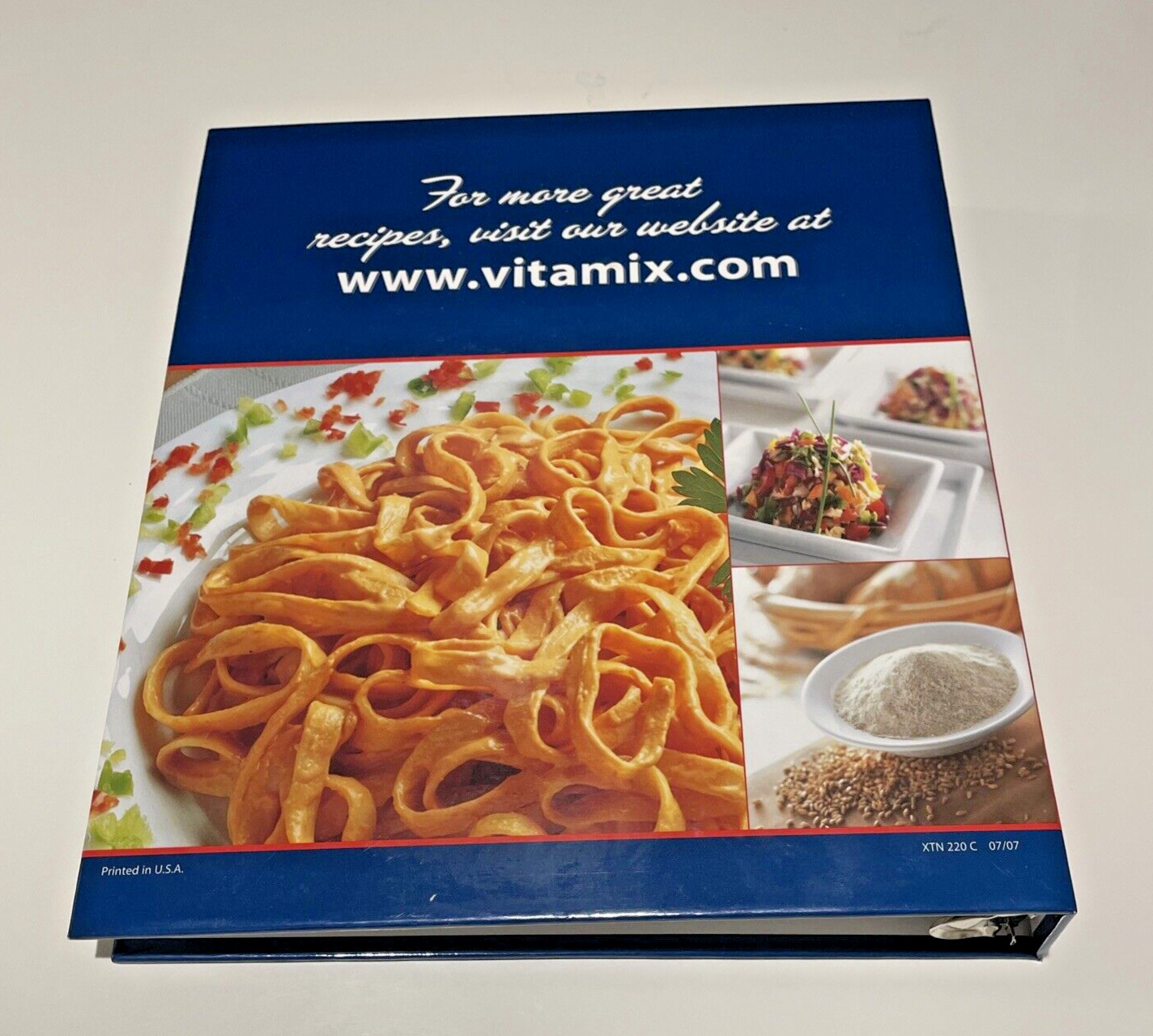 Vita-Mix Whole Food Recipes For Better Living 3-Ring Binder 2007 Cookbook