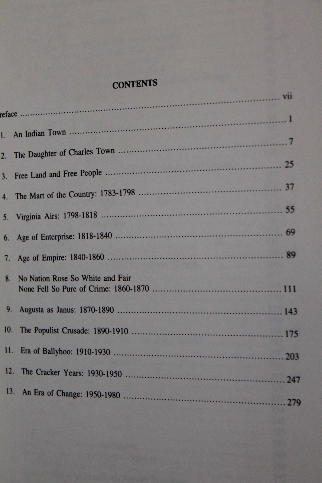 THE STORY OF AUGUSTA (Georgia) by Edward Cashin 1996 HB