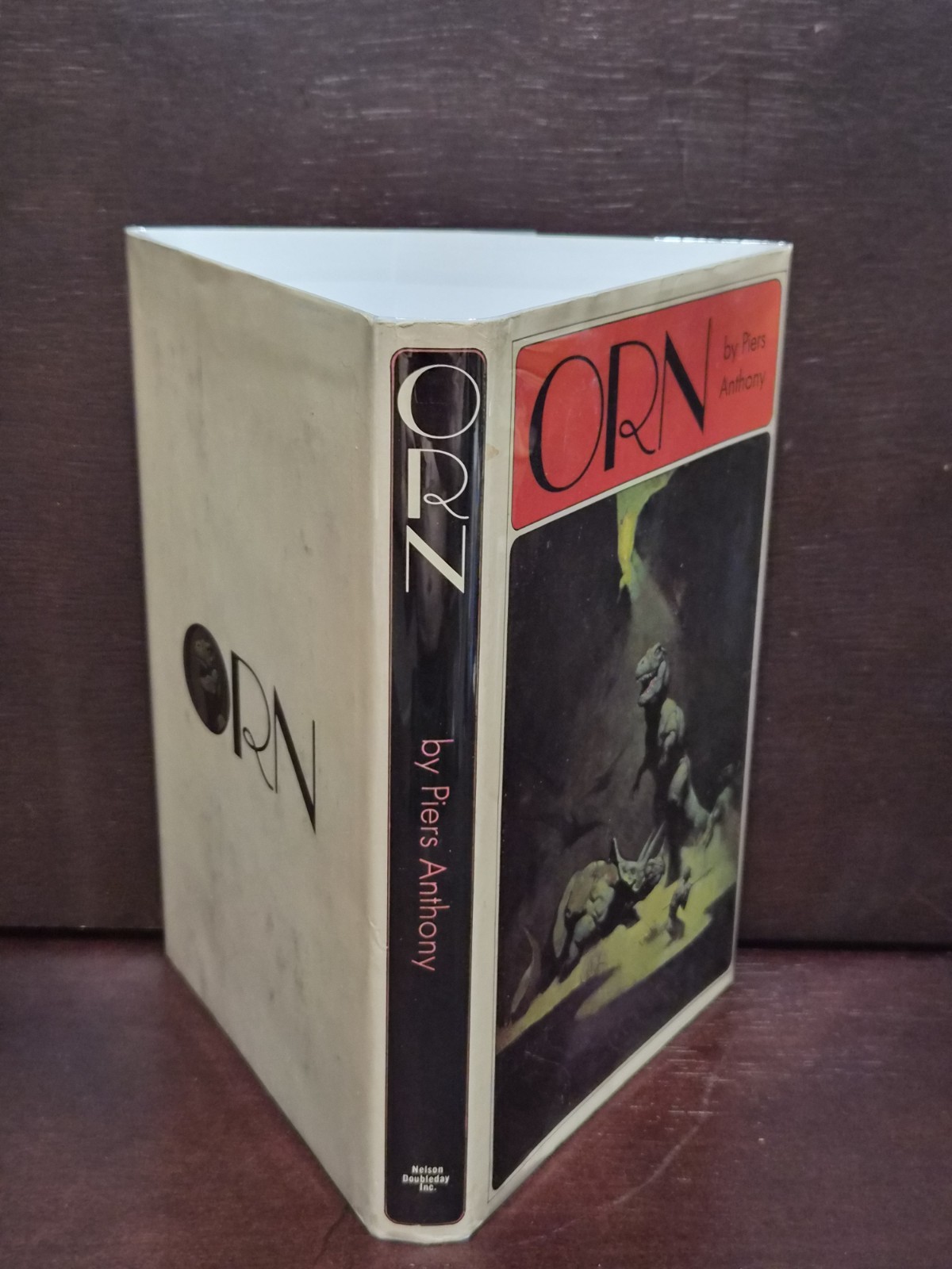 Piers Anthony ORN Of Man and Manta 1970 Doubleday BCE Frazetta HCDJ VG Mylar