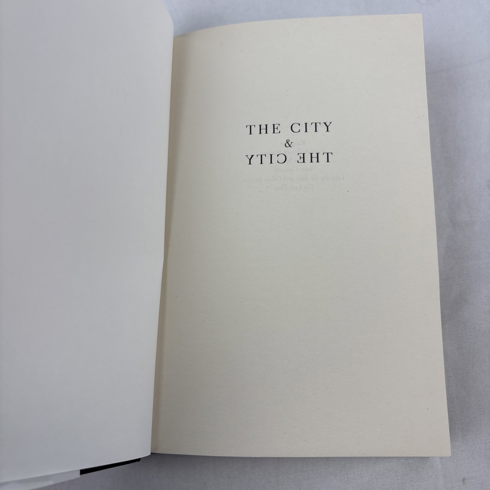 The City & The City By China Miéville First Edition First Print Hardcover