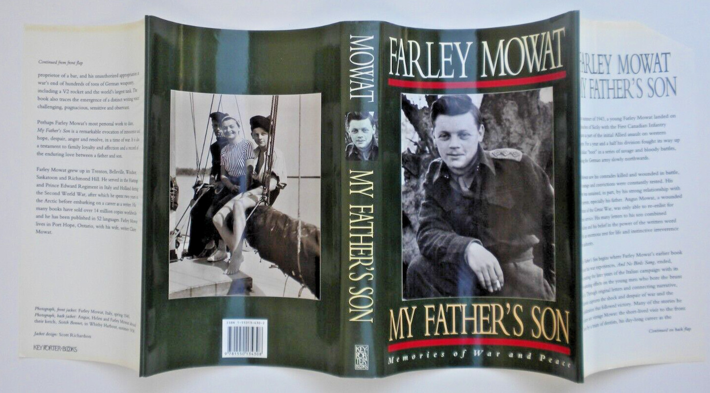 FARLEY MOWAT 1st edition autobiography MY FATHER’S SON 342 pages Unread memoir