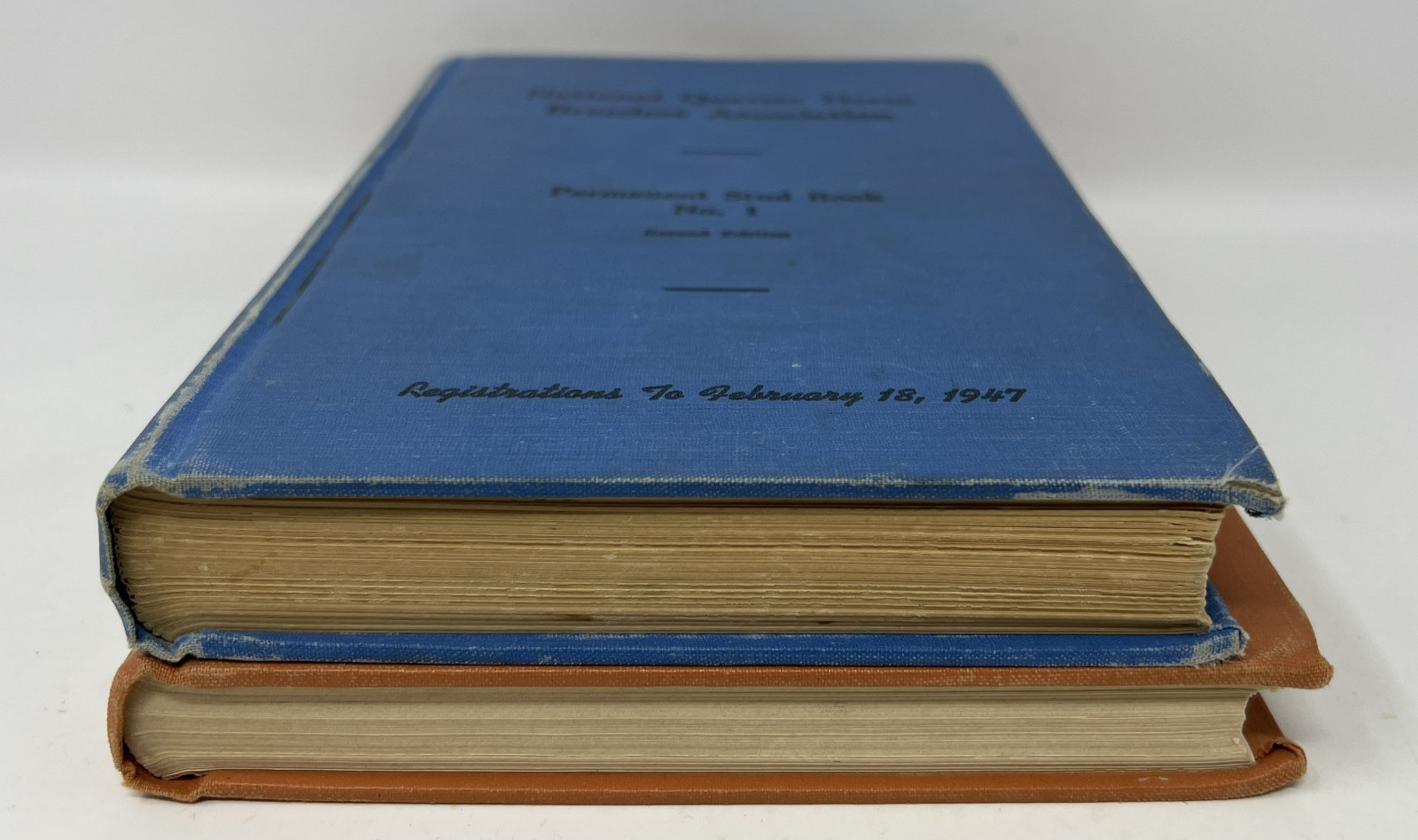 EQUESTRIAN / HORSES: N.Q.H.B.A. Permanent Stud Book: No. 1 & 2 – 1947/1948 HCs