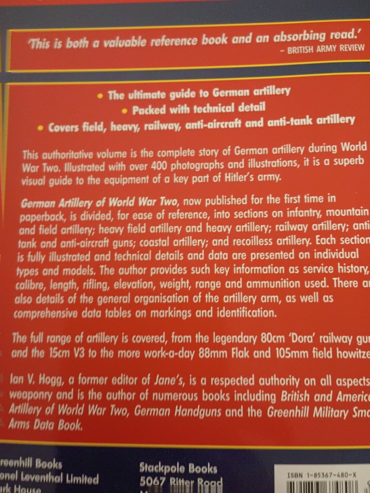 German Artillery of World War II by Ian V. Hogg