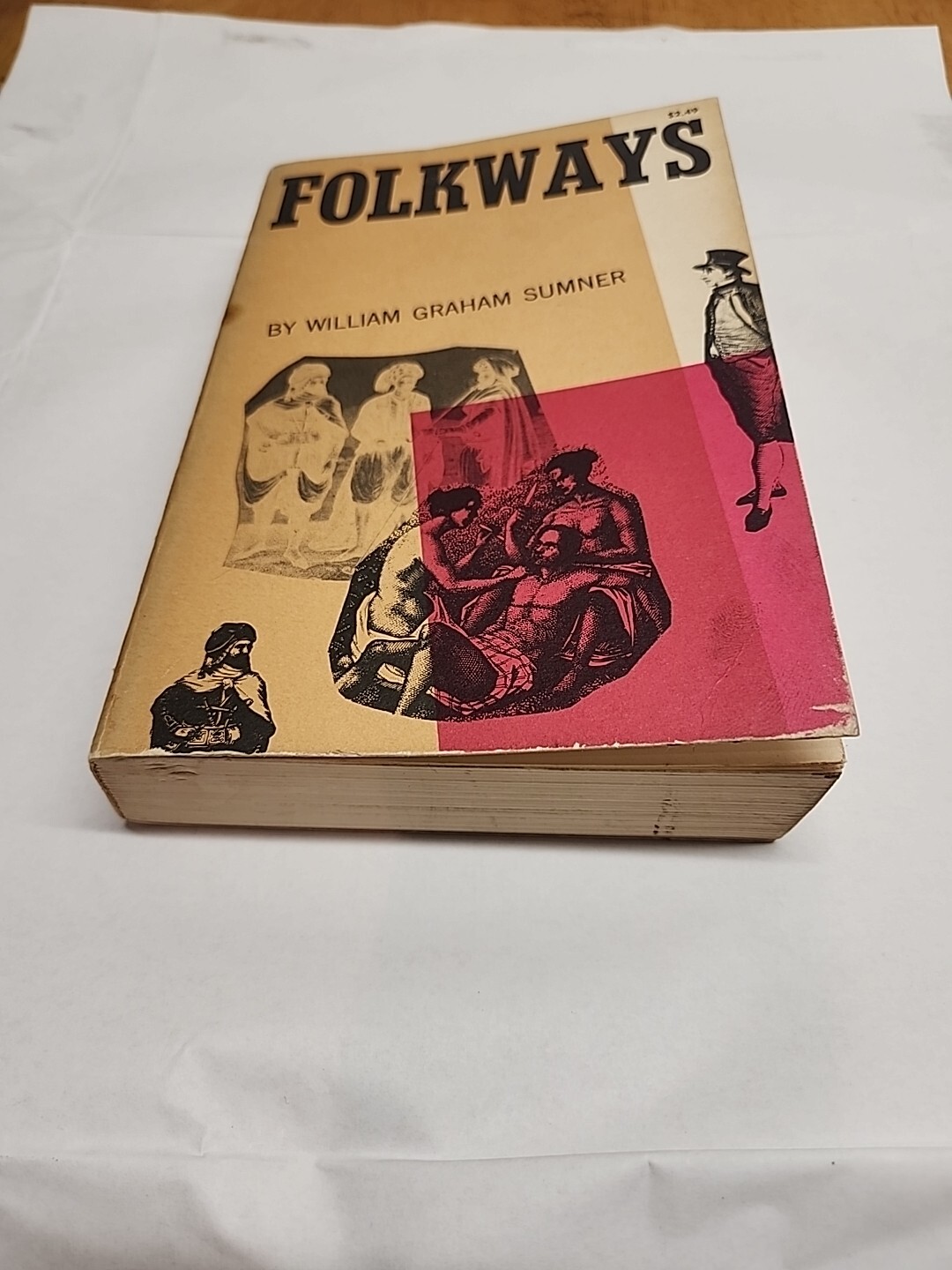 Folkways Paper Back Book by William Graham Sumner Clean Pages
