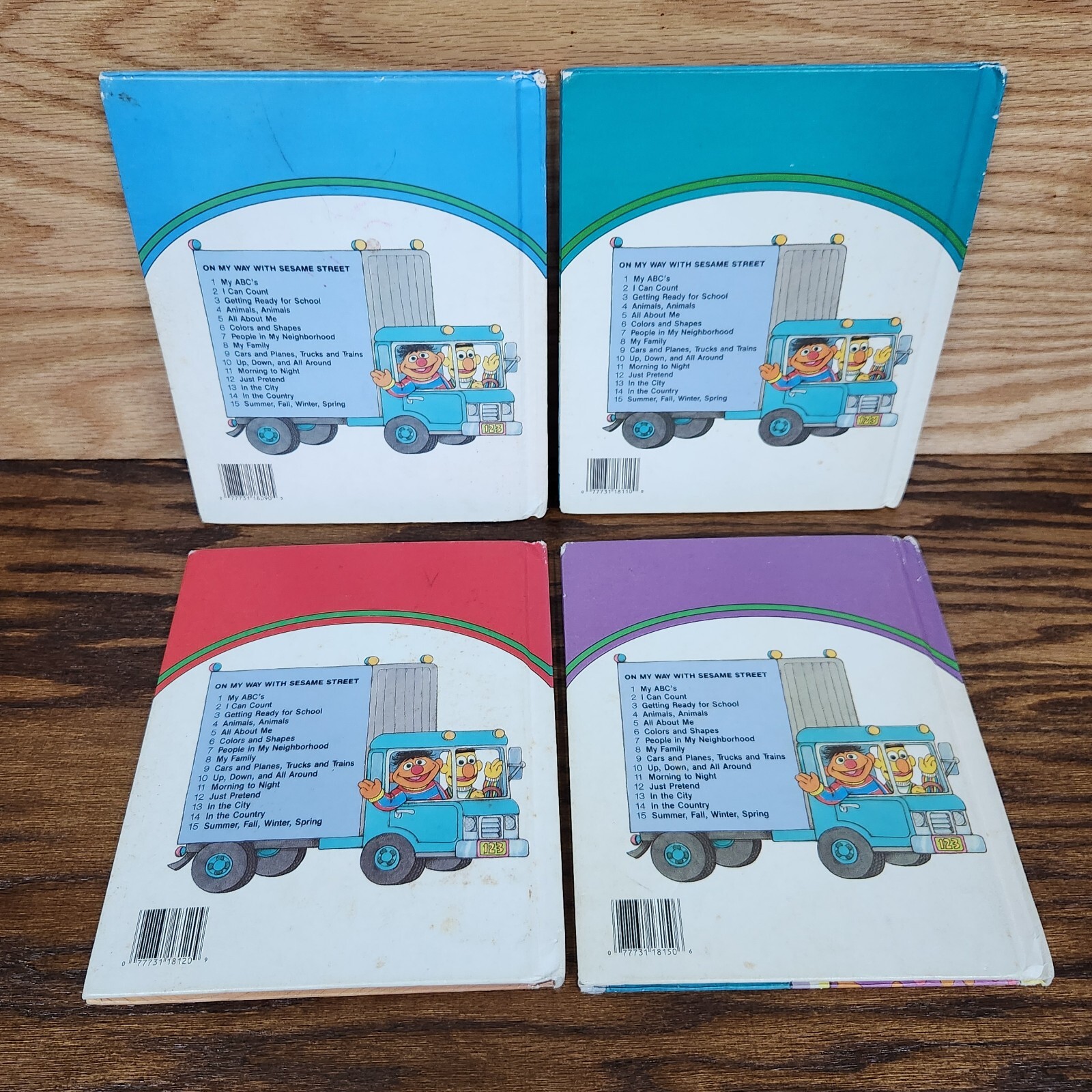 READ Vintage 1989 On My Way With Sesame Street Learning Kids Vol. 1-9 11 12 15