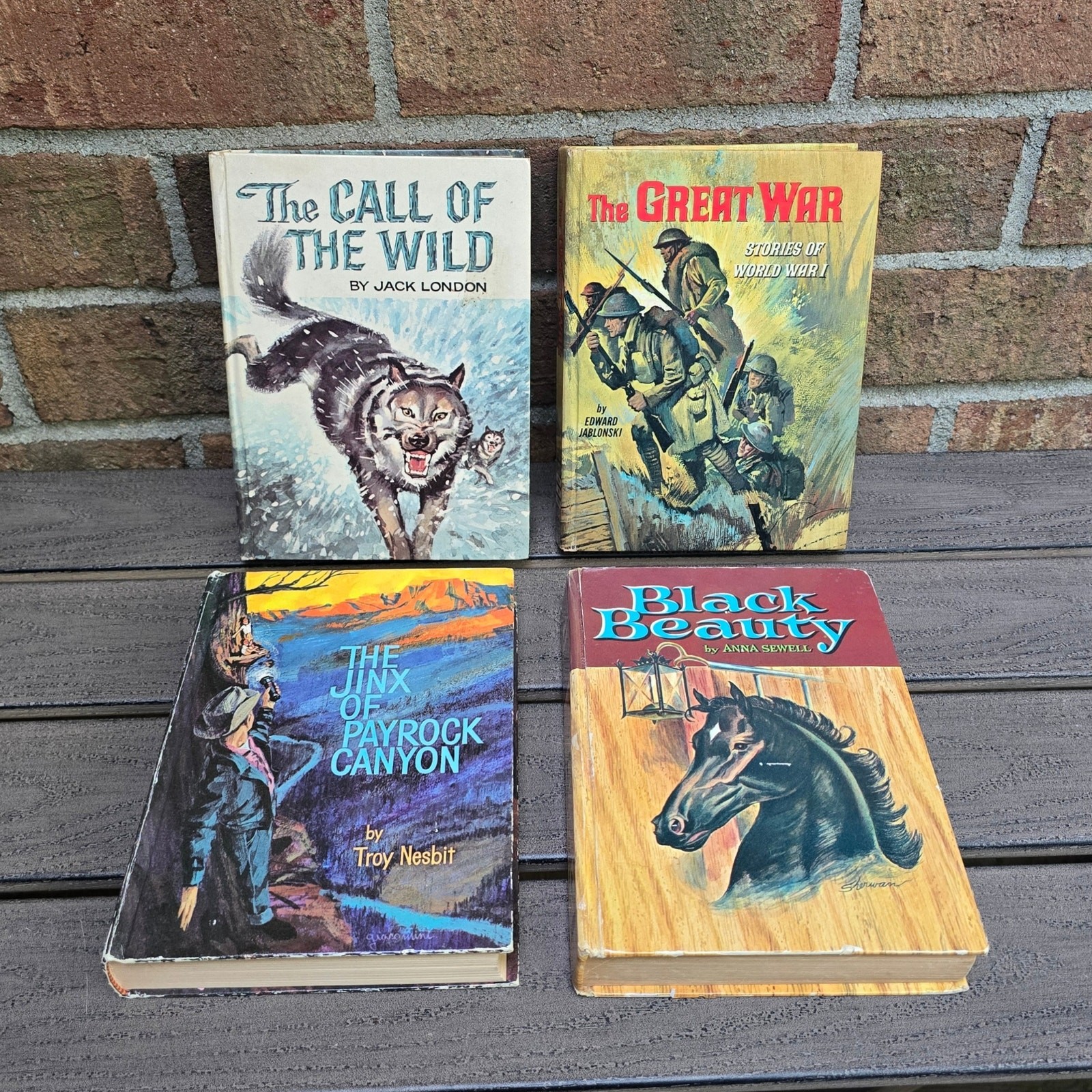 4 Whitman Publishing Books Black Beauty Call Wild Great War Jinx Payrock 50s 60s