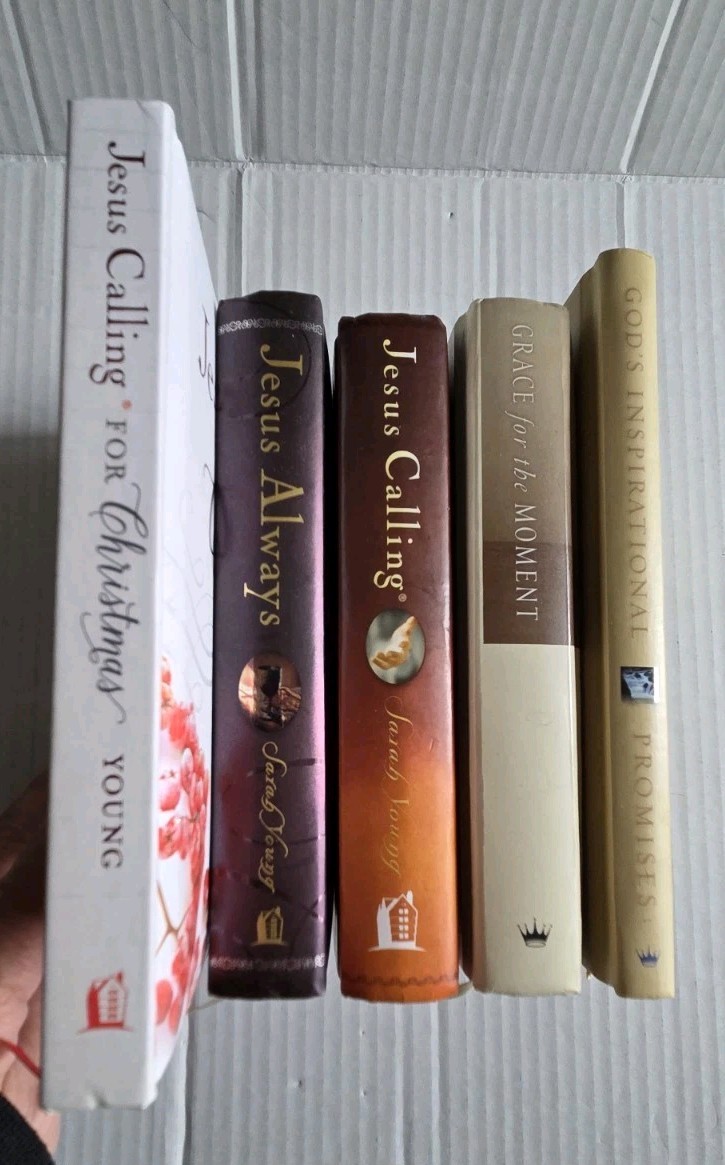 Max Lucado Sarah Young Lot Of 5 Religious Hardcover Christian Books Bible Verses
