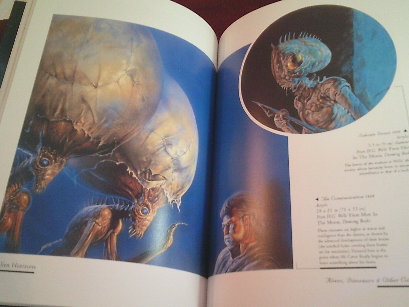 Alien Horizons: The Fantastic Art of Bob Eggleton (1995, Hardcover) SIGNED plate