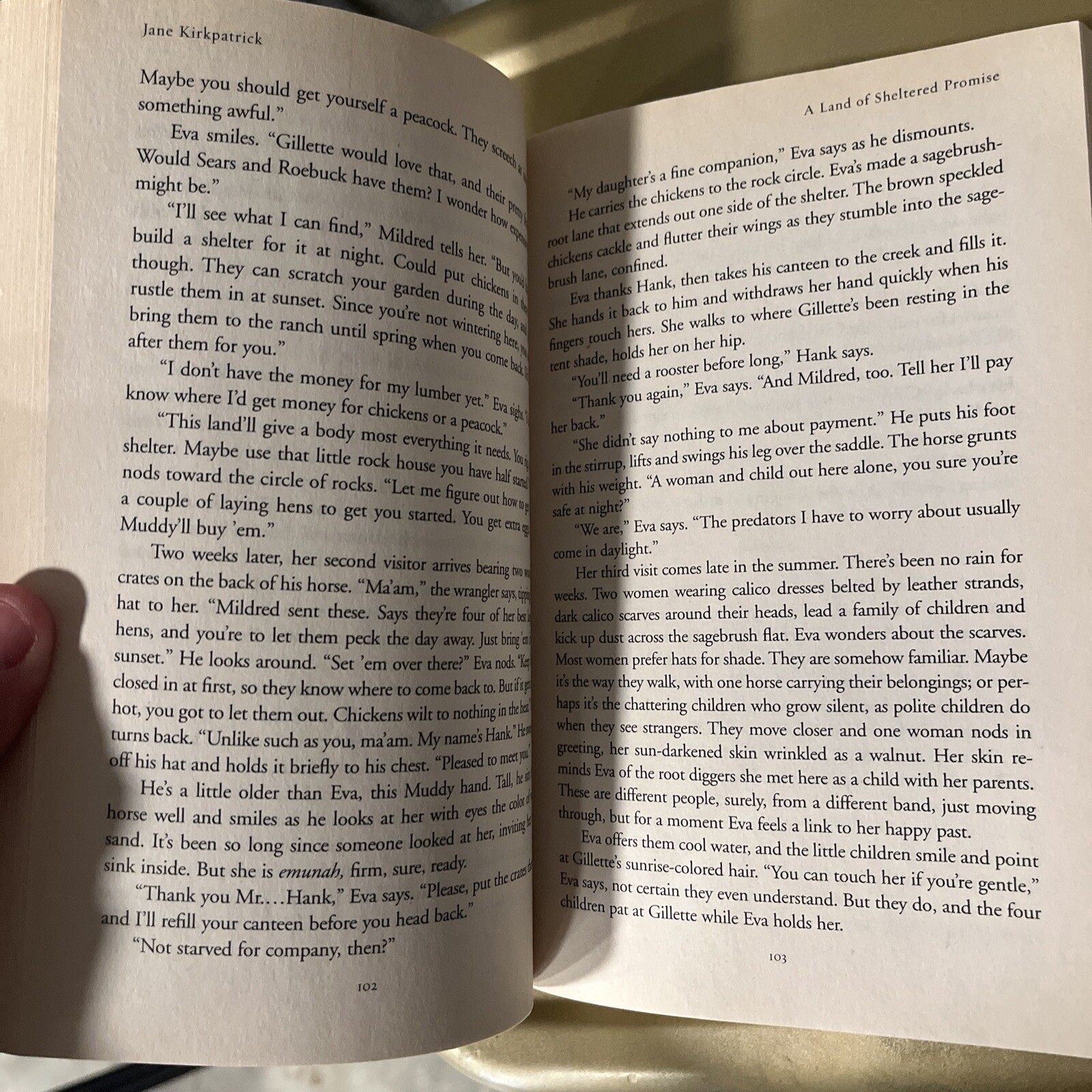 A Land of Sheltered Promise by Jane Kirkpatrick (2005, Trade Paperback)