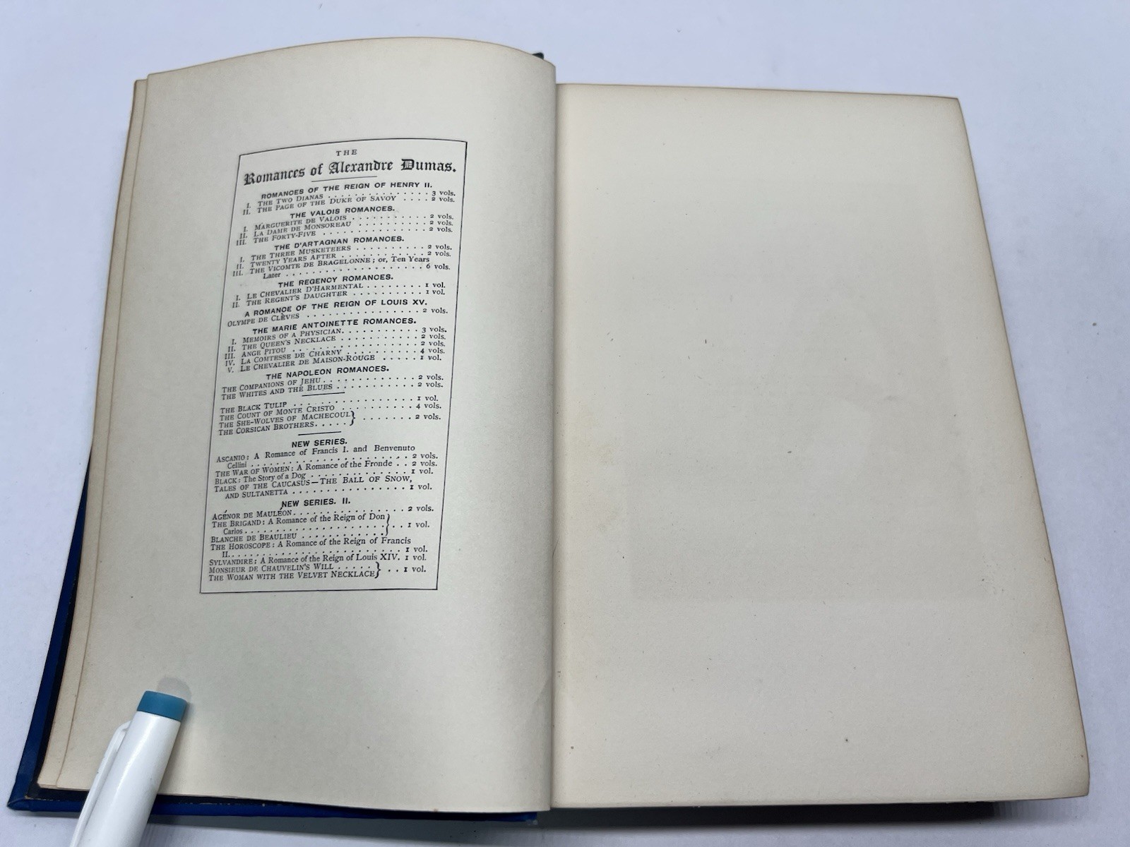 The Romances Of Alexandre Dumas In Two Volumes Vol. I 1897