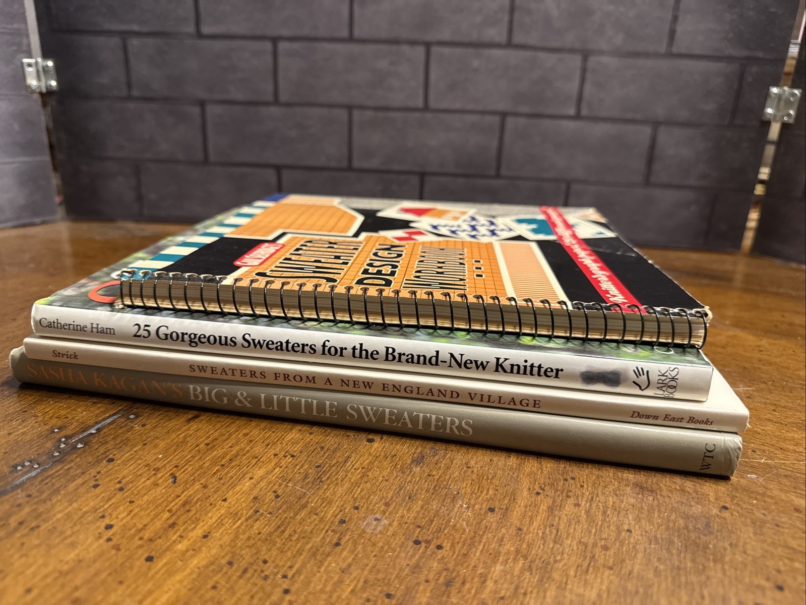Collection of Sweater Books ~ Sasha Kagans Big & Little Sweaters, DesignWorkbook