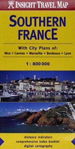 Southern France Insight Travel Map Sheet map, folded Book The Fast Free Shipping
