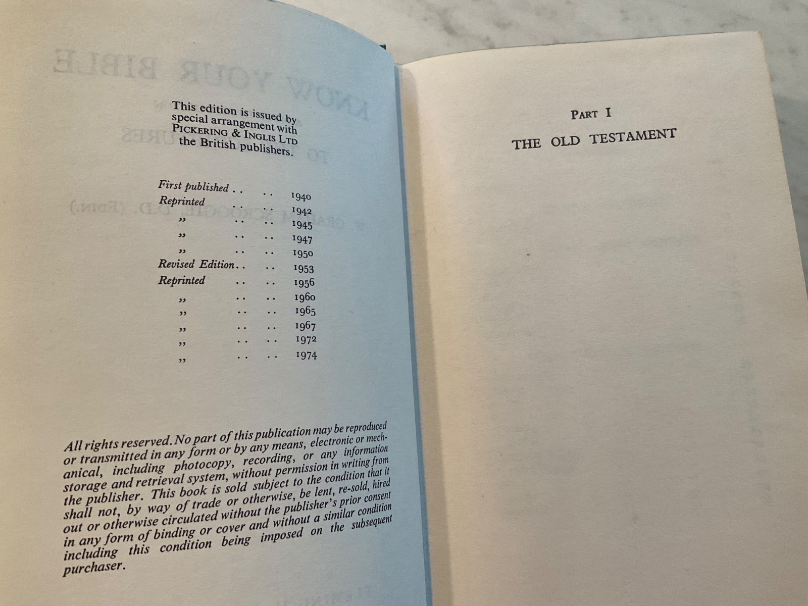 Know your Bible by Graham Scroggie with Revelation fold-out