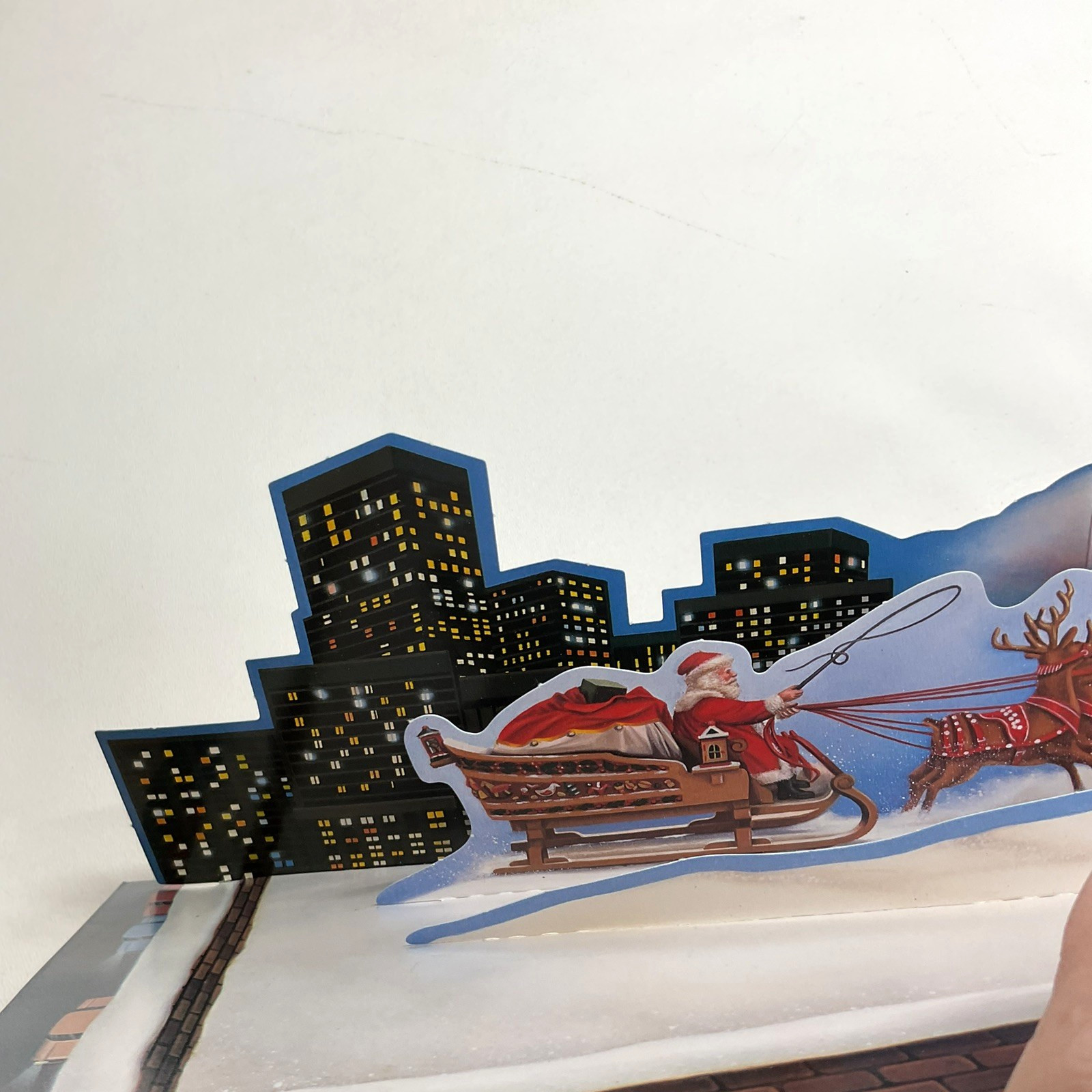 Pop Up Panorama SANTA CLAUS THE MOVIE By Dan Kirk Hardcover Book 3D Scenes 1985