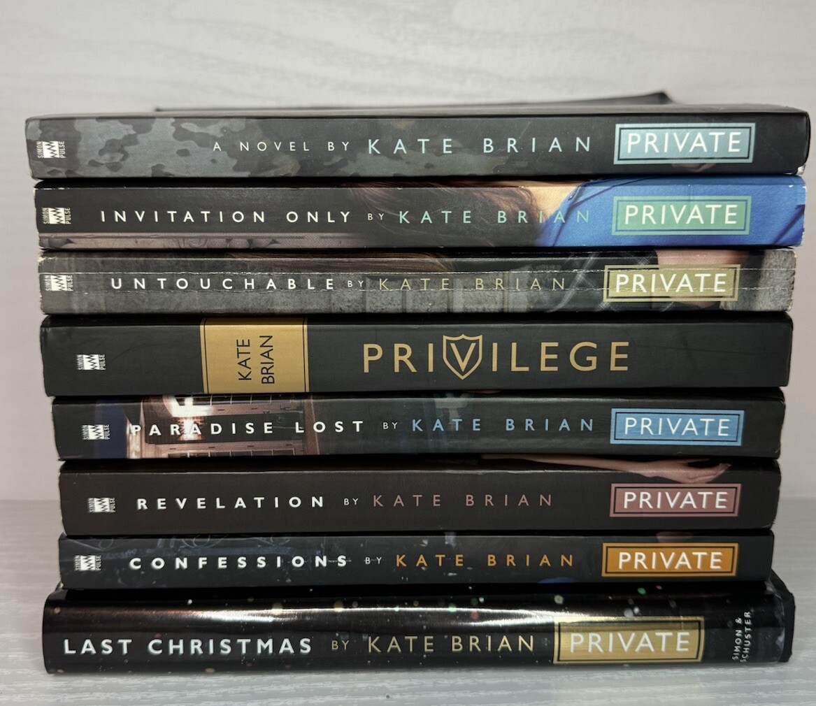 A Private Novel Kate Brian 1,2,3,4,8,9 + Prequel + Privilege Book 1. See Descrip