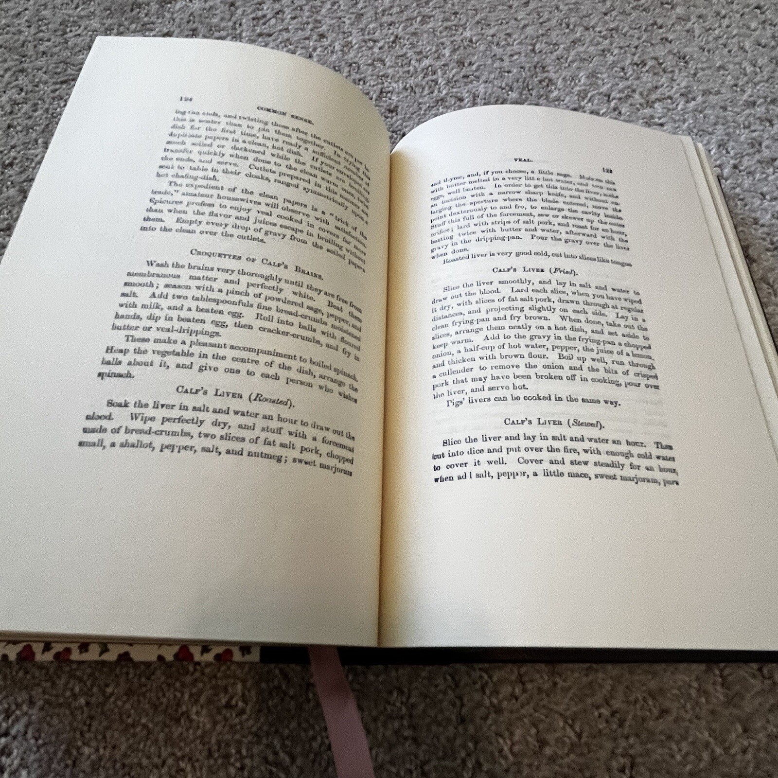Common Sense in the Household Hardcover Book 1985 HC 1871 Cookbook Harland