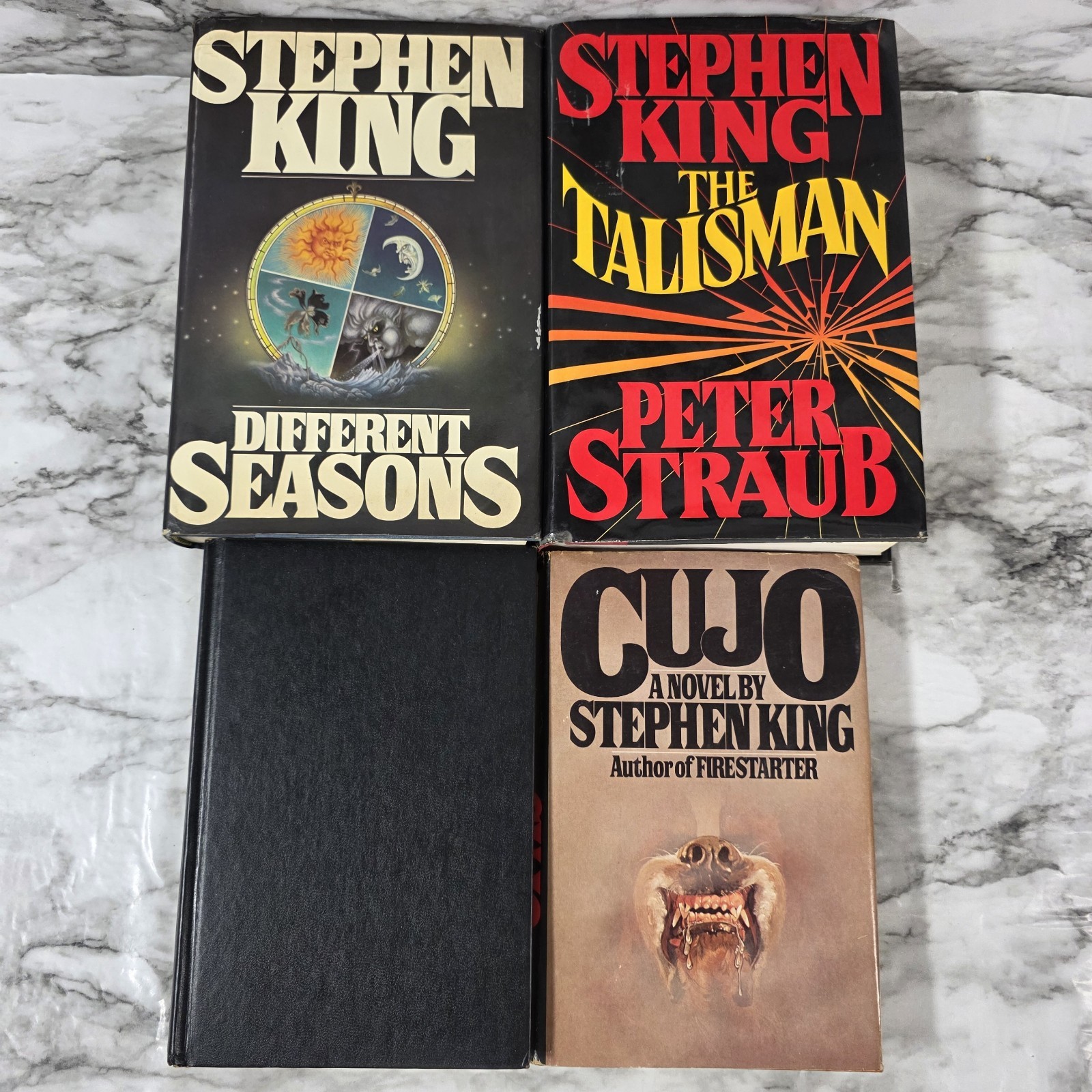 Stephen King Hardcover Book Lot 4 Talisman Cujo Shining Seasons READ DESCRIPTION
