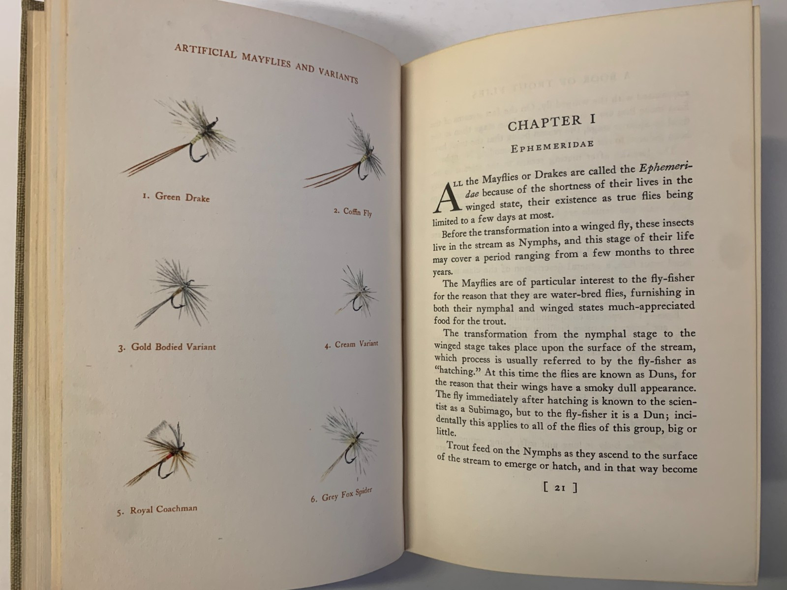 BOOK OF TROUT FLIES Stream Insect & Imitations PRESTON JENNINGS ©1935, 1st Edn.