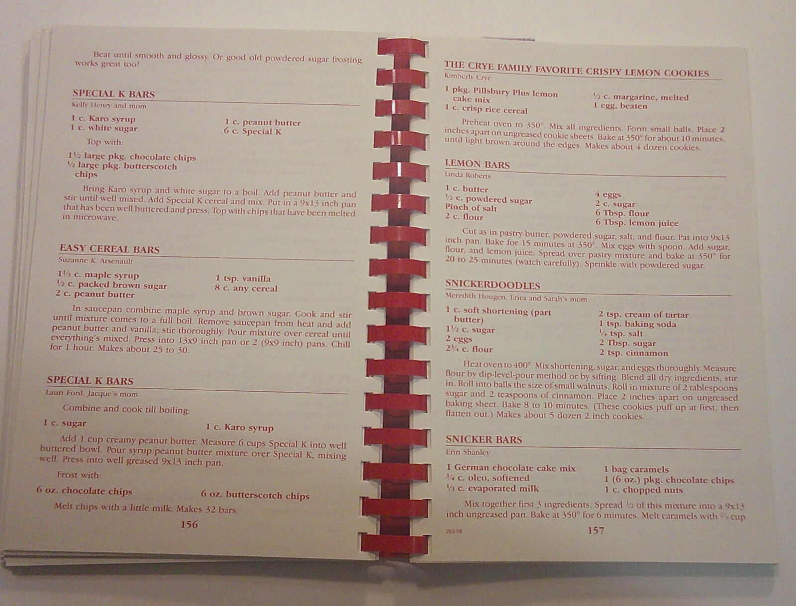1998 Northern Hills Elementary School Family Favorite Cookbook 232 pages