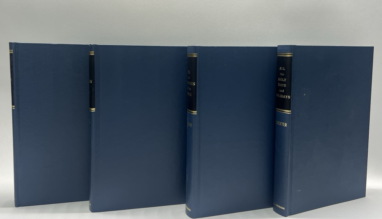 HERBERT LOCKYER lot 4 Christian hardcover “All” books Zondervan 1995 Bible