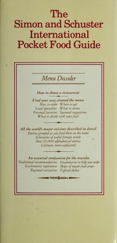 The Simon and Schuster International Pocket Food Guide by Crewe, Quentin, Good B