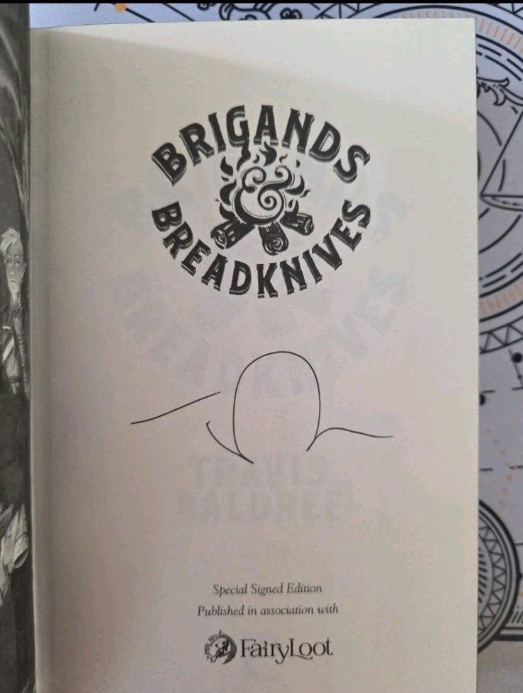 Fairyloot Brigands & Breadknives by Travis Baldree Special Edition SPRAYED EDGES