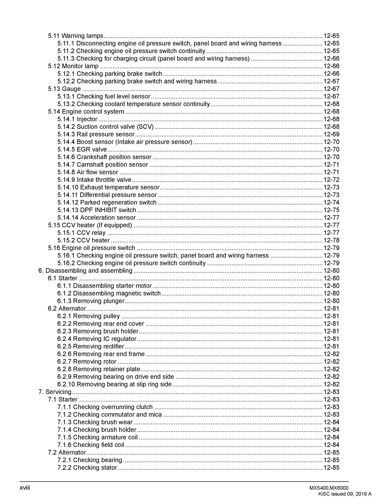 KUBOTA MX5400 MX6000 WORKSHOP MANUAL WSM, BOUND, COVERS, XL FOLDOUT PAGES!
