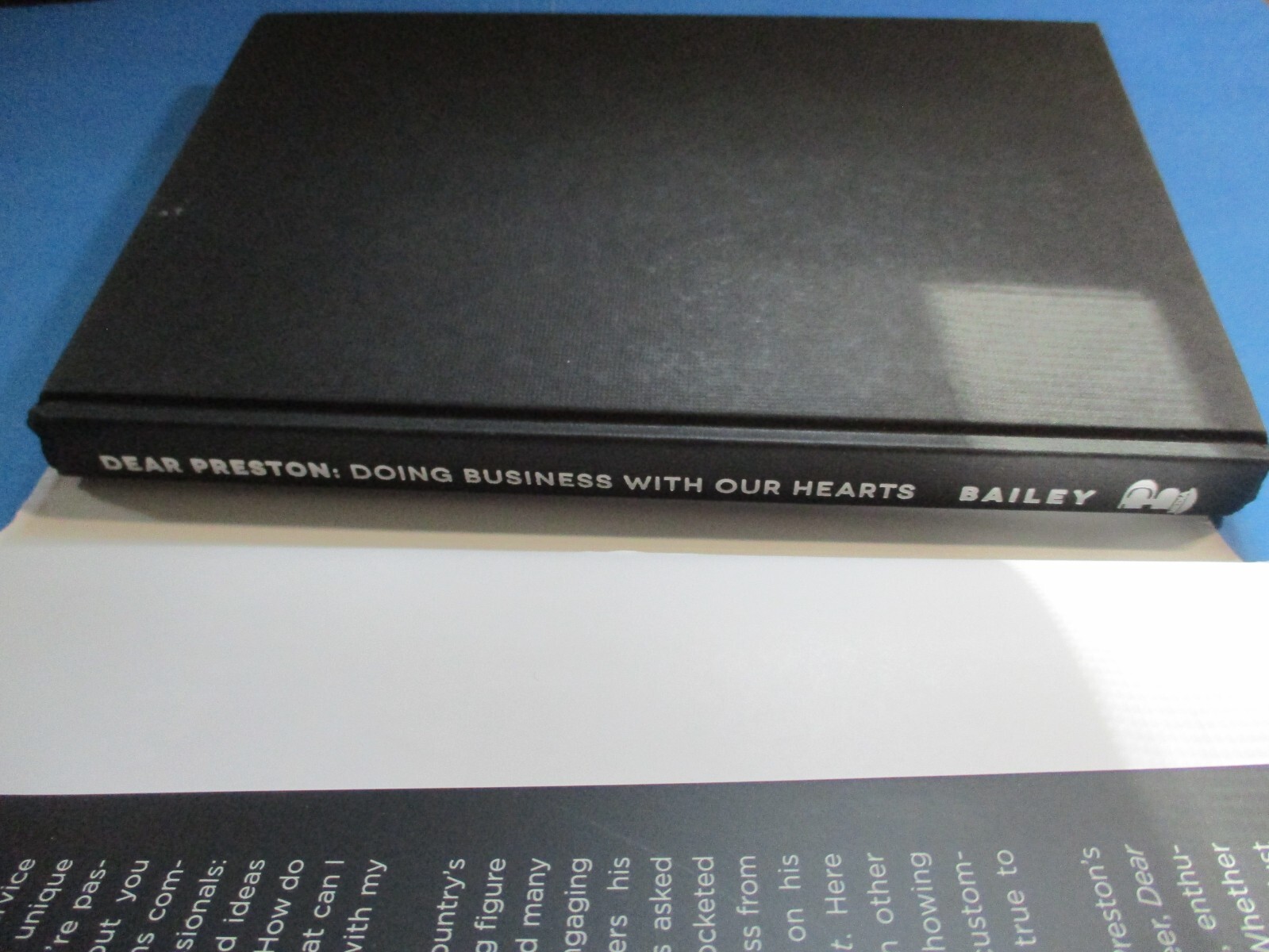Dear Preston: Doing Business with Our Hearts by Preston Bailey HC DJ 2013 1st Ed